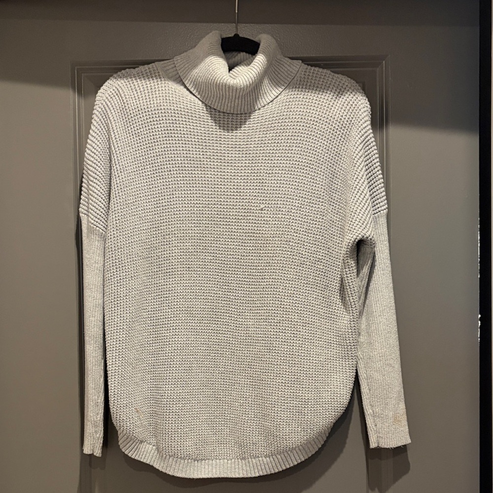 Michael Kors Light Gray Turtleneck Sweater